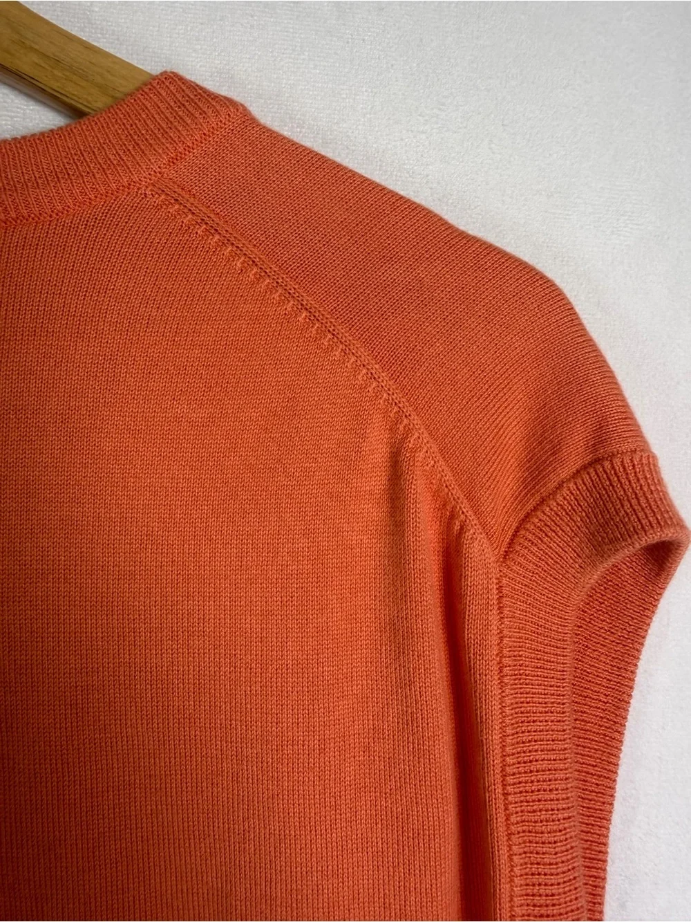 Brooks Brothers Men’s 100% Supima Cotton Sweater Vest Sz XL Orange Preppy Golf